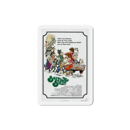 The Baltimore Bullet 1980 Movie Poster Refrigerator Magnet 3 Inch - The Sticker Space