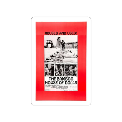 THE BAMBOO HOUSE OF DOLLS 1973 Movie Poster STICKER Vinyl Die-Cut Decal 2 Inch - The Sticker Space