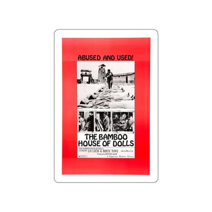 THE BAMBOO HOUSE OF DOLLS 1973 Movie Poster STICKER Vinyl Die-Cut Decal 6 Inch - The Sticker Space