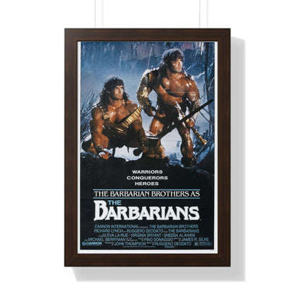 THE BARBARIANS 1987 - Framed Movie Poster-16″ x 24″-The Sticker Space