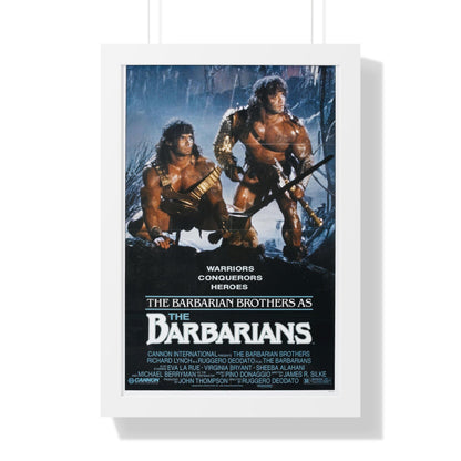 THE BARBARIANS 1987 - Framed Movie Poster-16″ x 24″-The Sticker Space