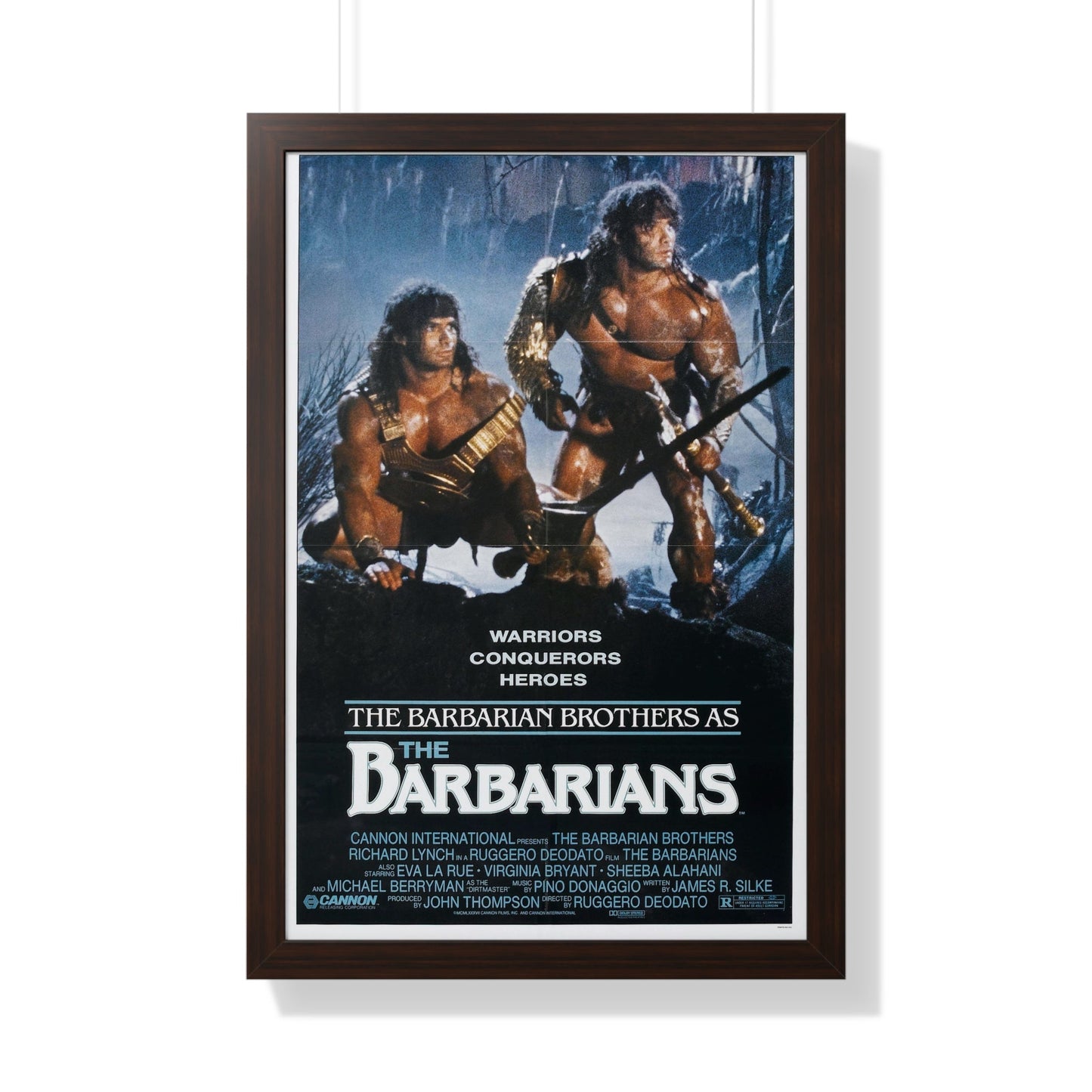 THE BARBARIANS 1987 - Framed Movie Poster-20" x 30"-The Sticker Space