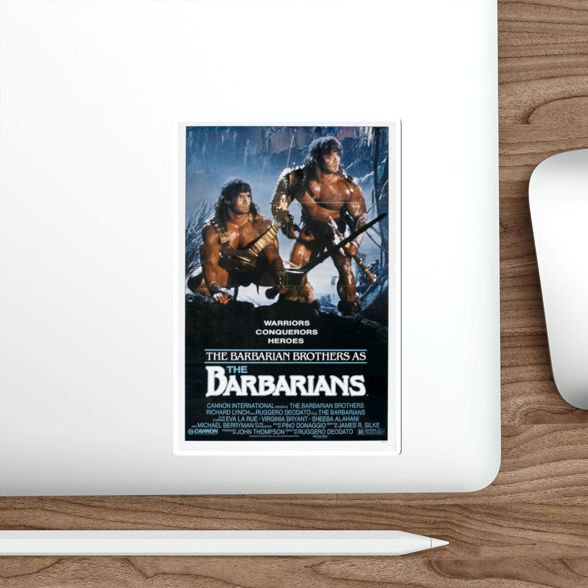 THE BARBARIANS 1987 Movie Poster STICKER Vinyl Die-Cut Decal-The Sticker Space