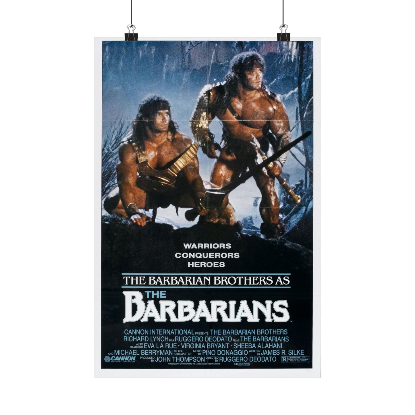 THE BARBARIANS 1987 - Paper Movie Poster-12″ x 18″-The Sticker Space