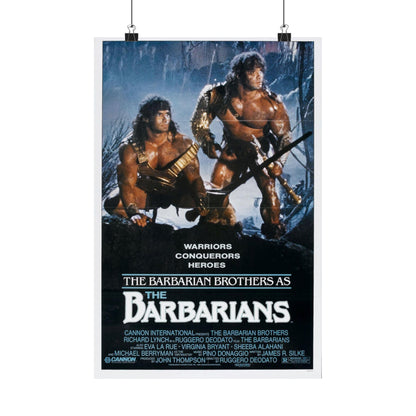 THE BARBARIANS 1987 - Paper Movie Poster-12″ x 18″-The Sticker Space