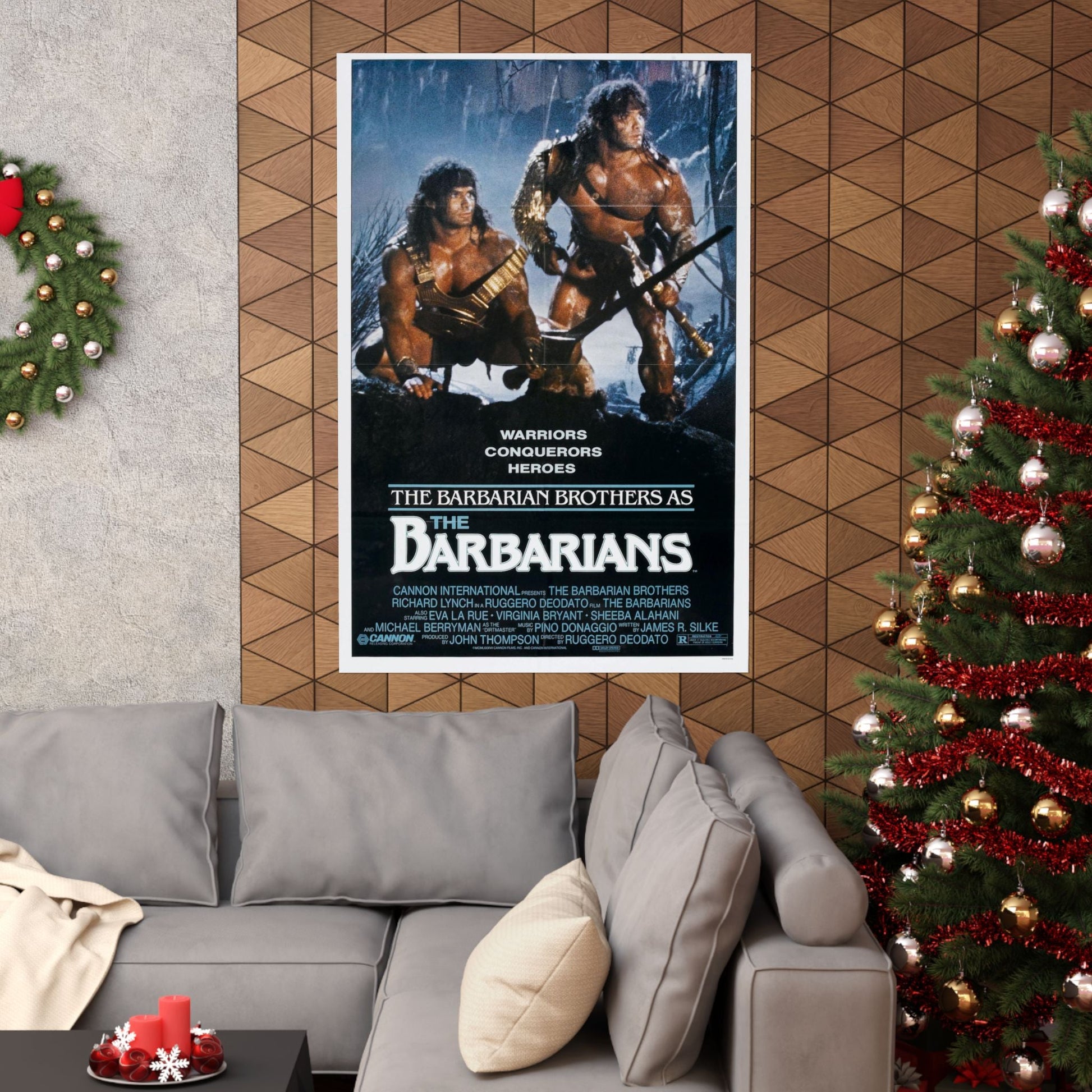 THE BARBARIANS 1987 - Paper Movie Poster-The Sticker Space