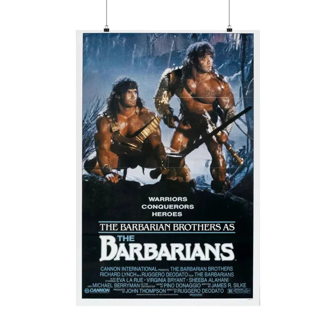 THE BARBARIANS 1987 - Paper Movie Poster 24″ x 36″ Matte - The Sticker Space