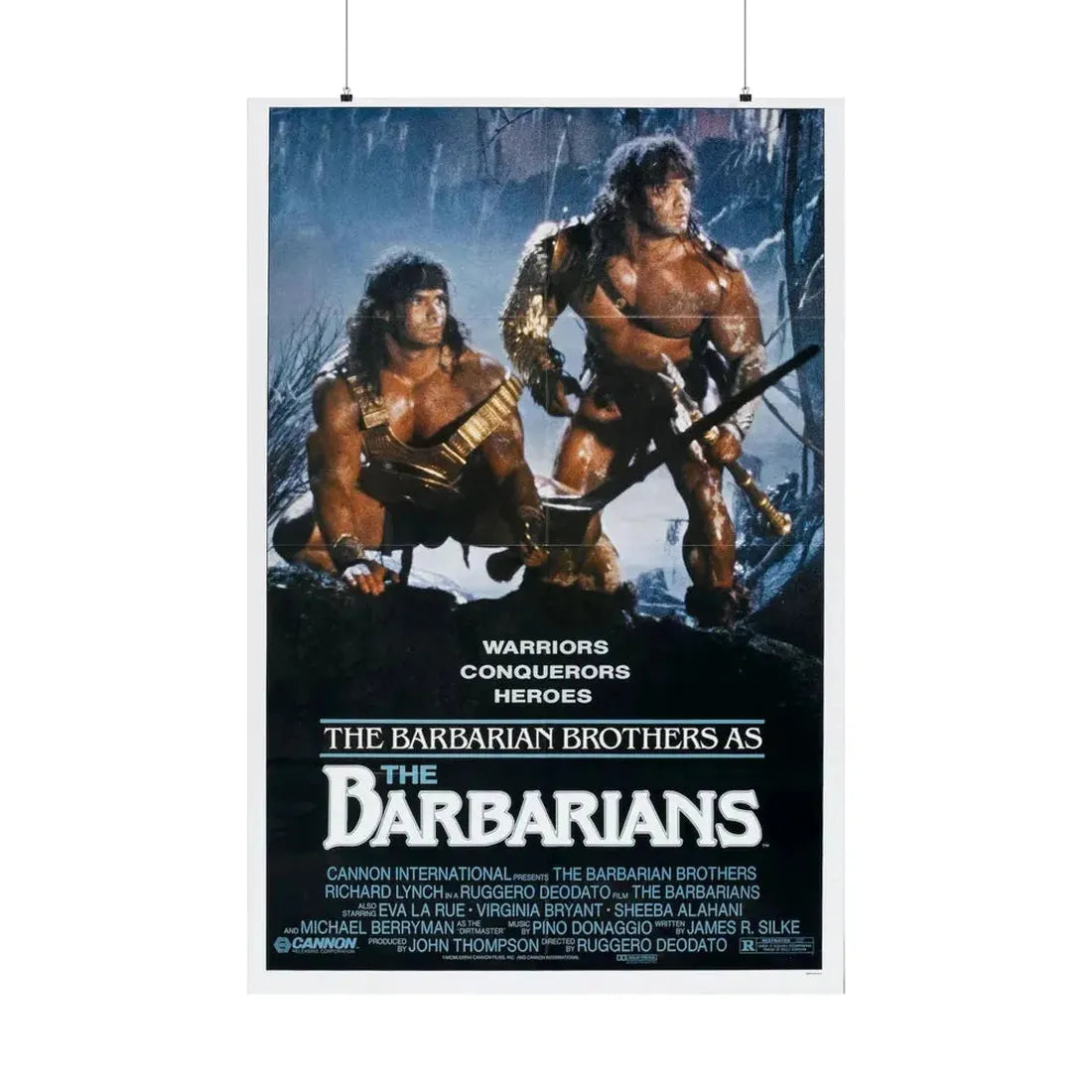 THE BARBARIANS 1987 - Paper Movie Poster 36" x 54" Matte - The Sticker Space