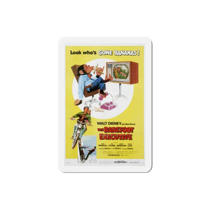 The Barefoot Executive 1971 Movie Poster Refrigerator Magnet 2 Inch - The Sticker Space
