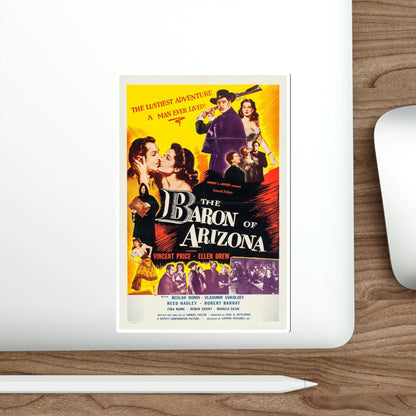 The Baron of Arizona 1950 Movie Poster STICKER Vinyl Die-Cut Decal-The Sticker Space