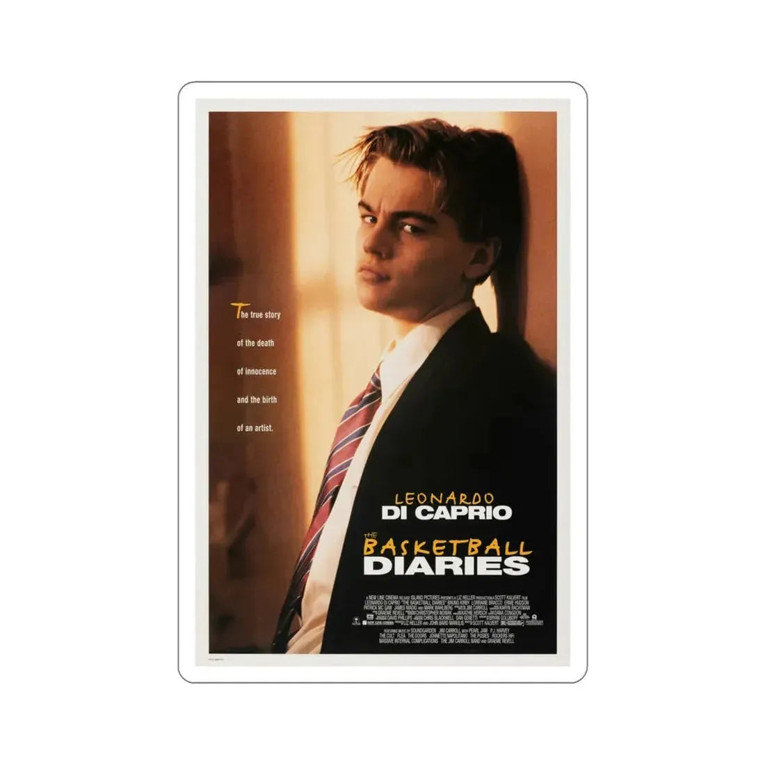 The Basketball Diaries 1995 Movie Poster STICKER Vinyl Die-Cut Decal 4 Inch - The Sticker Space
