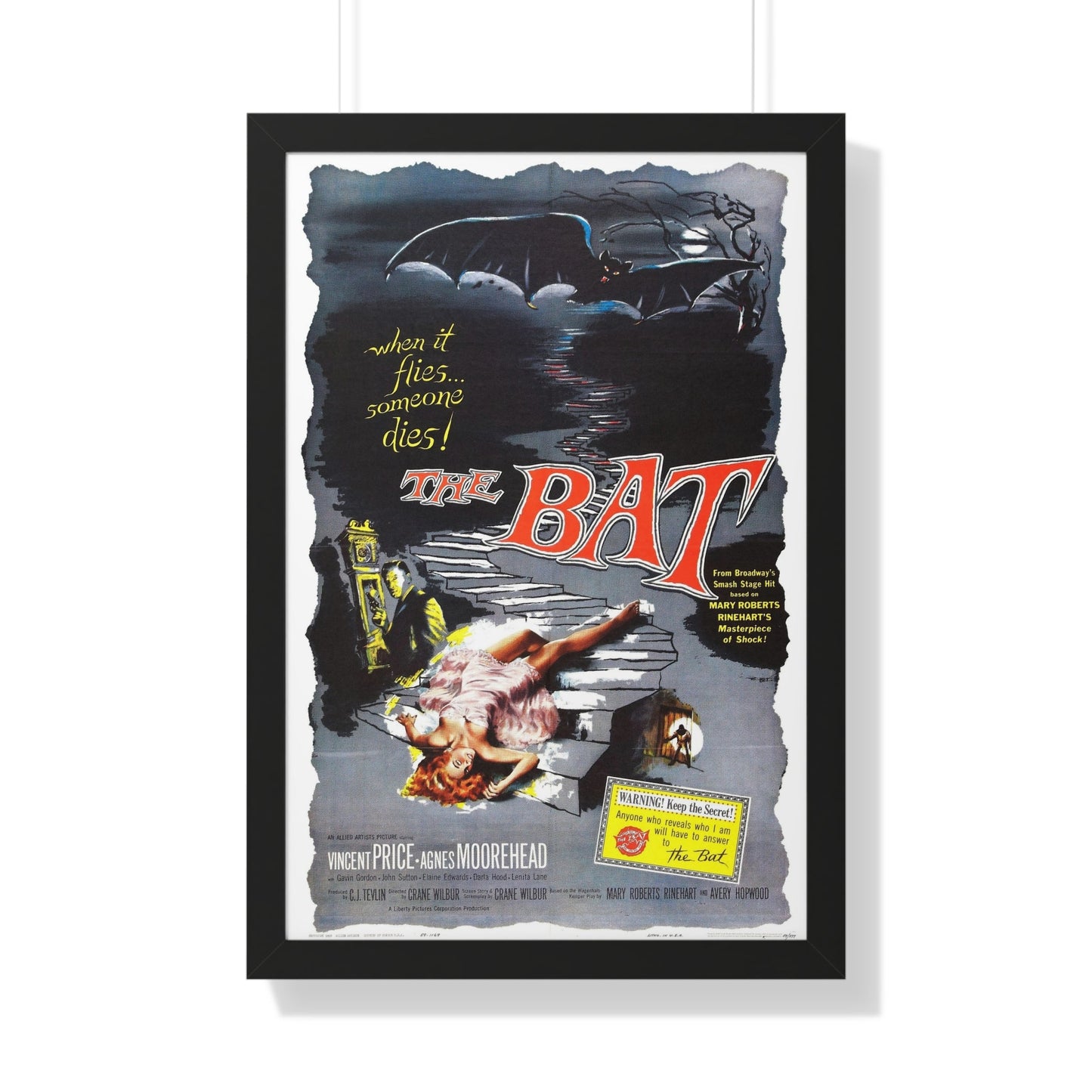 THE BAT 1995 - Framed Movie Poster-20" x 30"-The Sticker Space