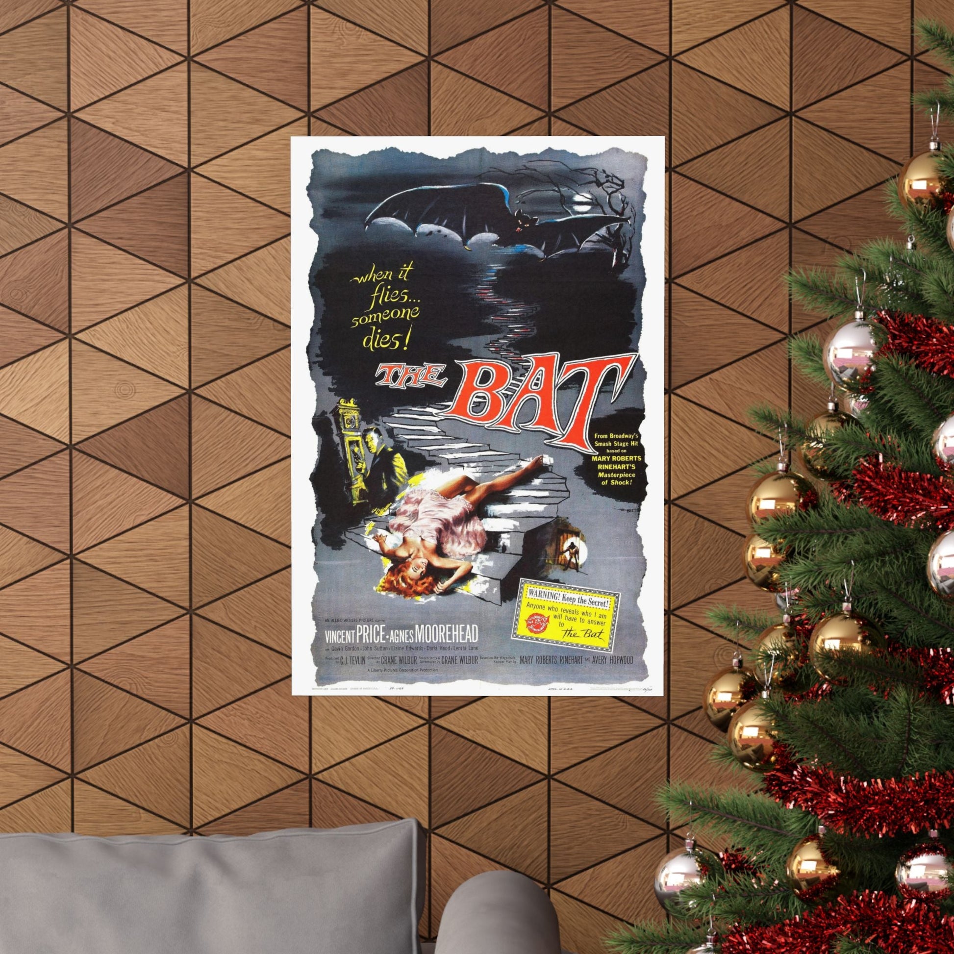 THE BAT 1995 - Paper Movie Poster-The Sticker Space