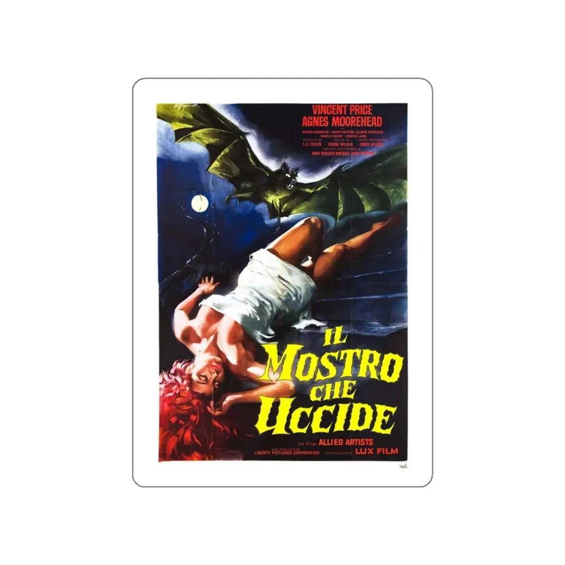 THE BAT (FRENCH) 1959 Movie Poster STICKER Vinyl Die-Cut Decal 3 Inch - The Sticker Space