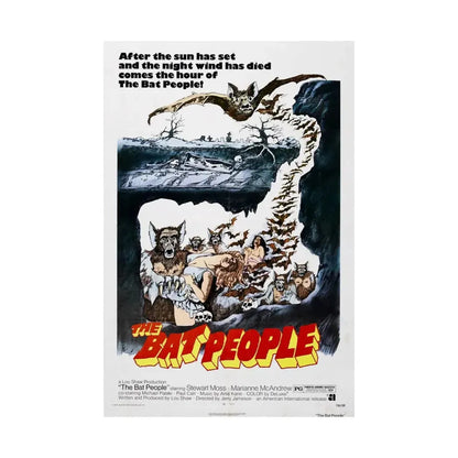 THE BAT PEOPLE 1974 - Paper Movie Poster - The Sticker Space