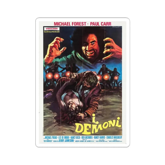 THE BAT PEOPLE (ITALIAN) 1974 Movie Poster - STICKER Vinyl Kiss-Cut Decal 2 Inch White - The Sticker Space