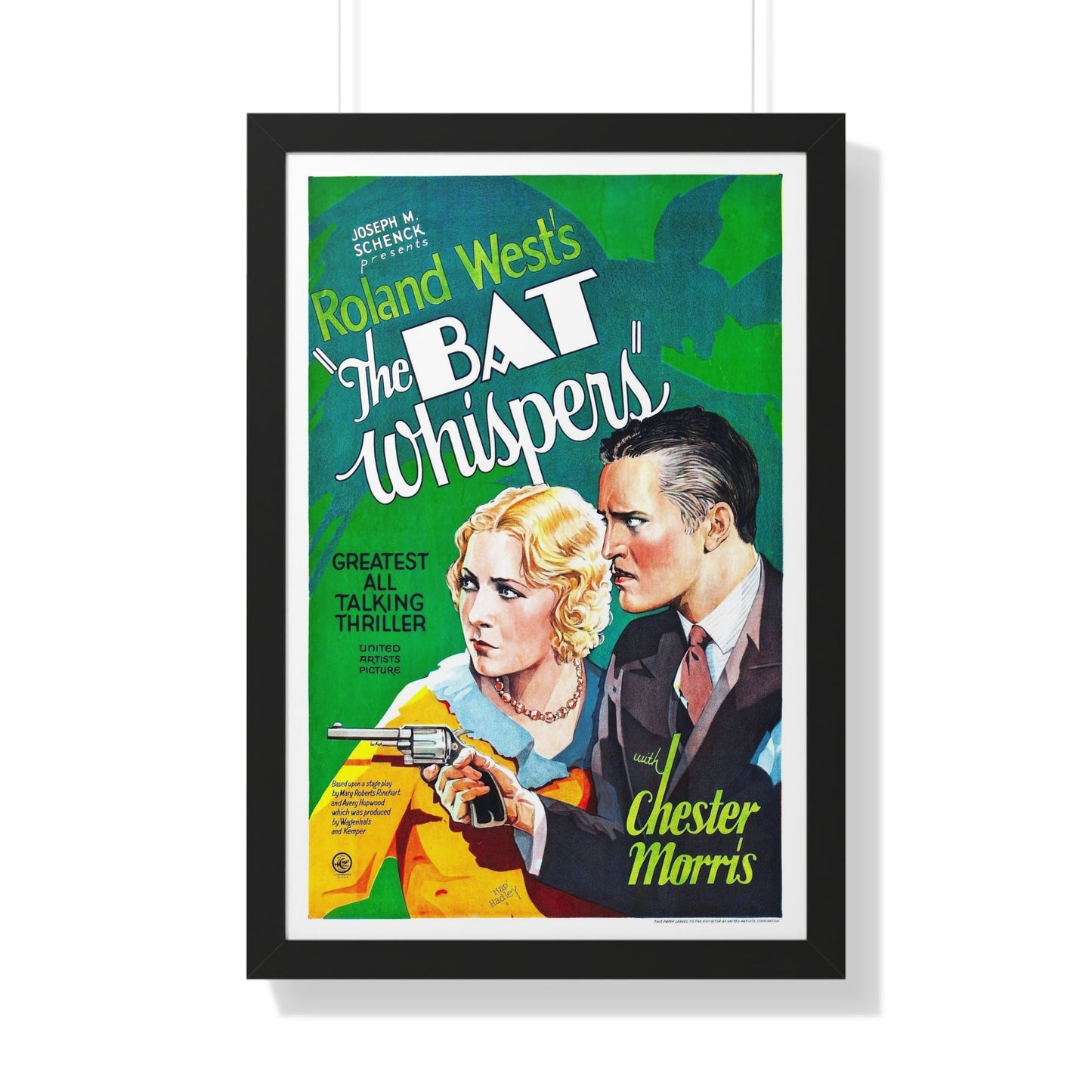 THE BAT WHISPERS (2) 1930 - Framed Movie Poster-20" x 30"-The Sticker Space