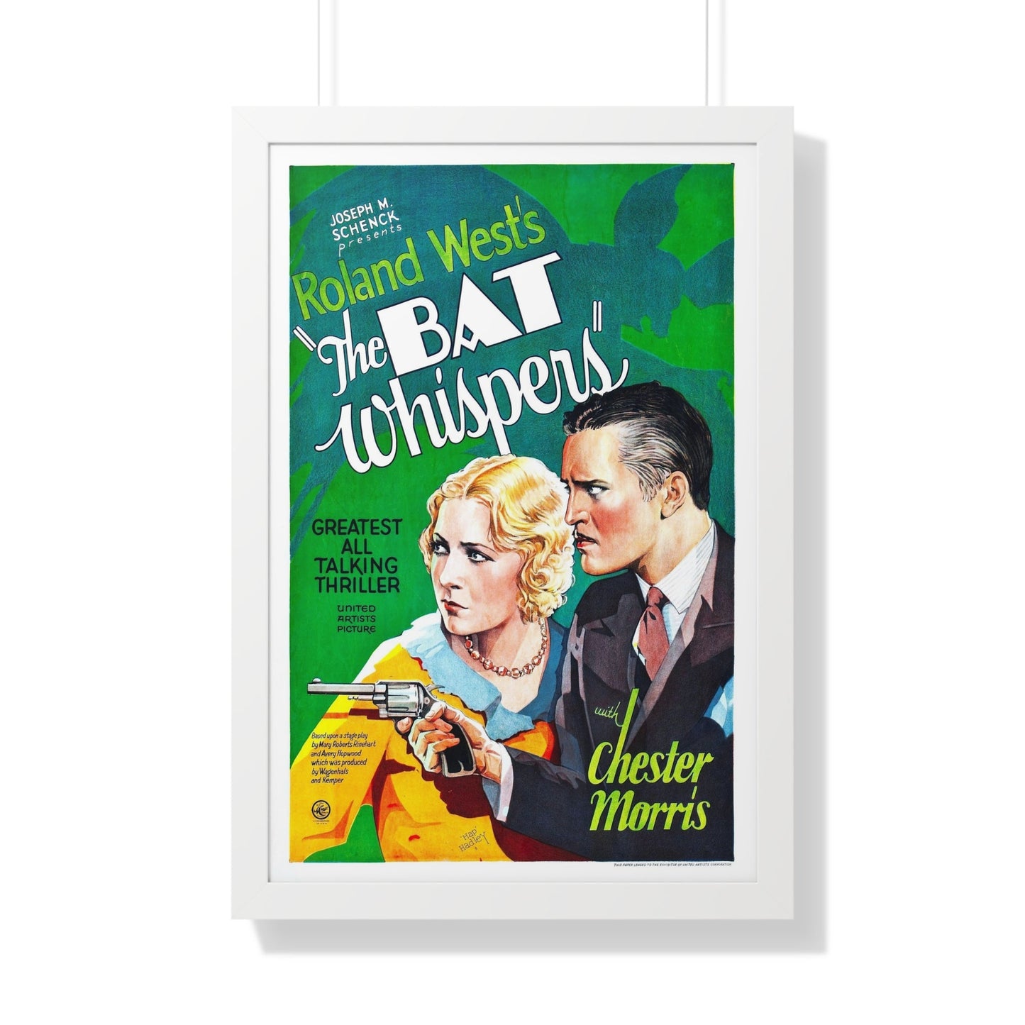 THE BAT WHISPERS (2) 1930 - Framed Movie Poster-20" x 30"-The Sticker Space