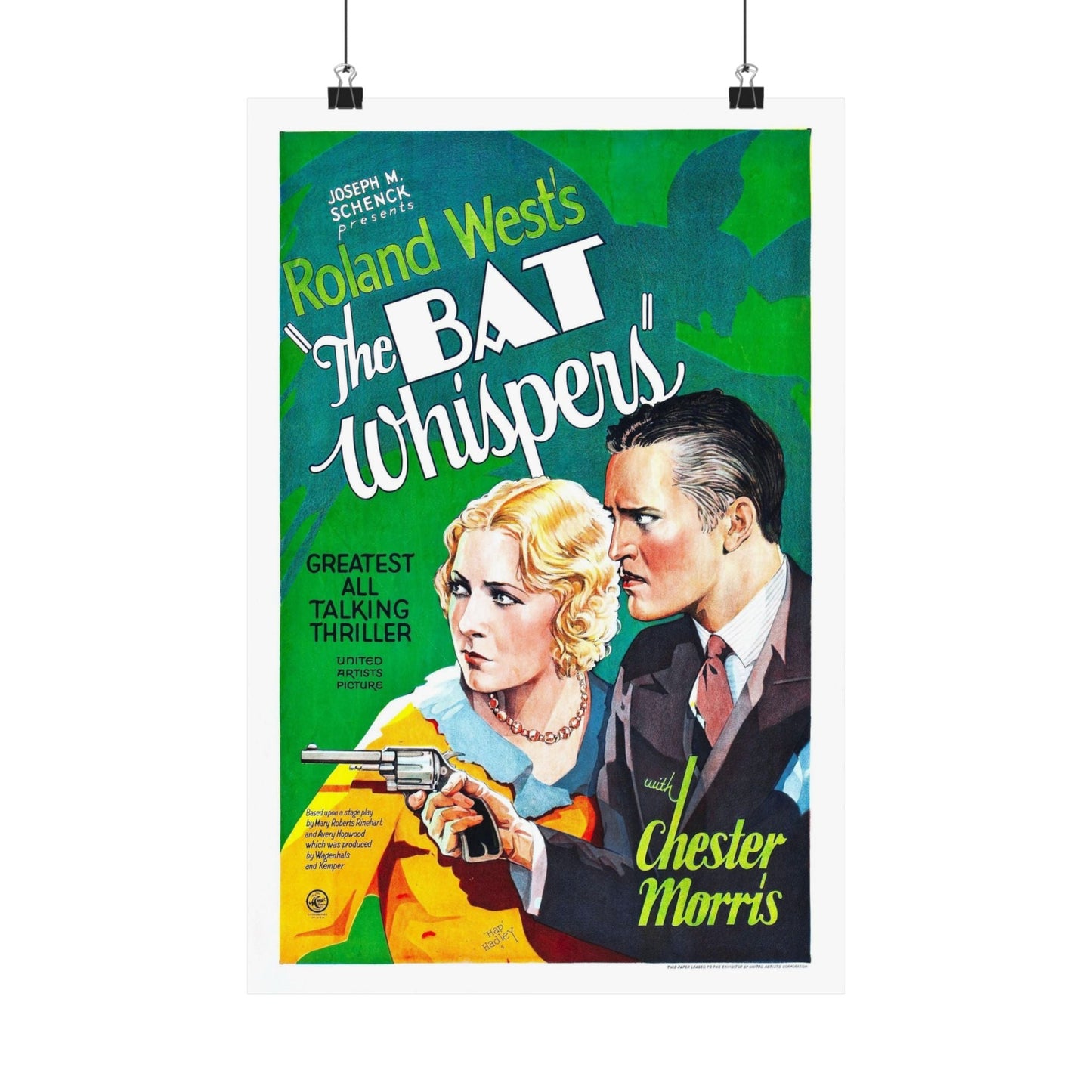 THE BAT WHISPERS (2) 1930 - Paper Movie Poster-12″ x 18″-The Sticker Space