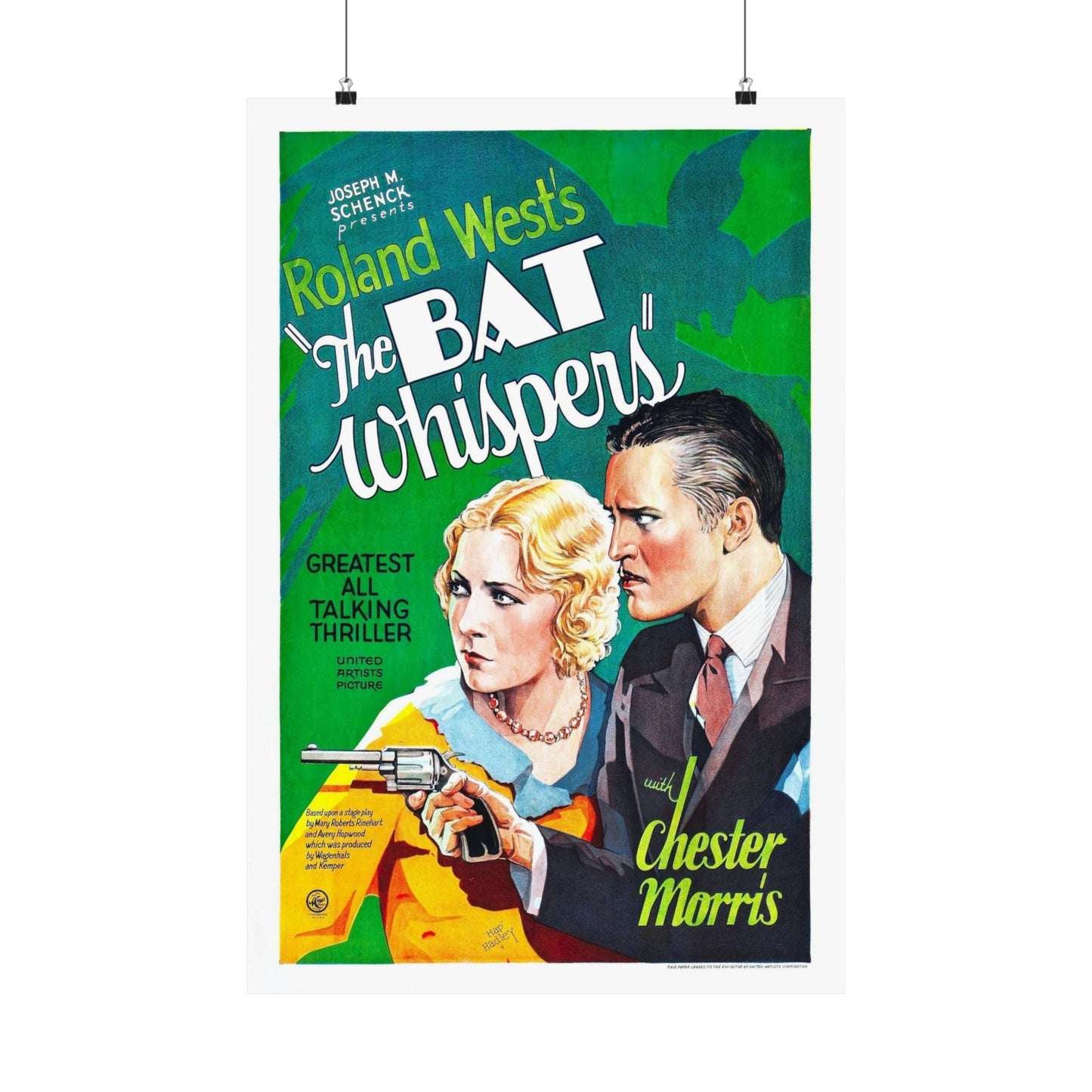 THE BAT WHISPERS (2) 1930 - Paper Movie Poster-20″ x 30″-The Sticker Space