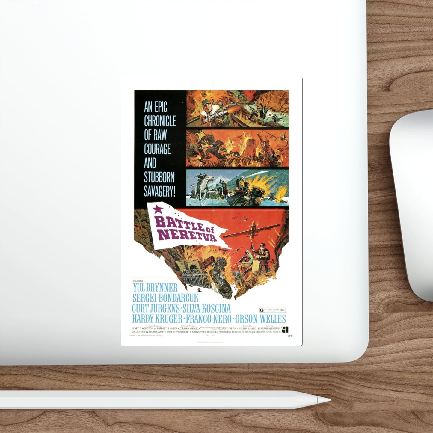 The Battle of Neretva 1971 Movie Poster STICKER Vinyl Die-Cut Decal-The Sticker Space