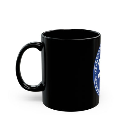 The Battling Bastards USS Bataan LHD5 (U.S. Navy) Black Coffee Mug-The Sticker Space