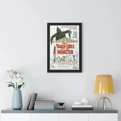 THE BEACH GIRLS AND THE MONSTER 1965 - Framed Movie Poster - The Sticker Space