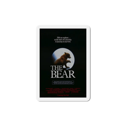 The Bear 1989 Movie Poster Die-Cut Magnet-4" x 4"-The Sticker Space