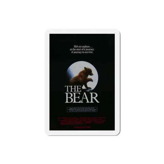 The Bear 1989 Movie Poster Refrigerator Magnet 2 Inch - The Sticker Space