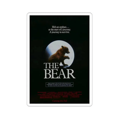 The Bear 1989 Movie Poster STICKER Vinyl Die-Cut Decal 3 Inch - The Sticker Space