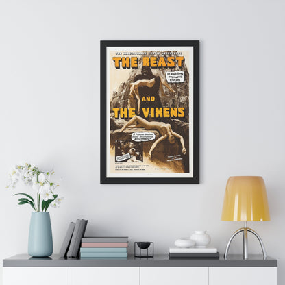 THE BEAST AND THE VIXENS 1974 - Framed Movie Poster-The Sticker Space