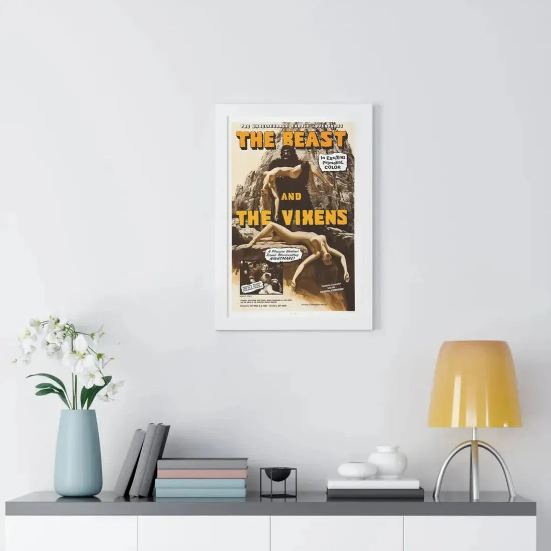 THE BEAST AND THE VIXENS 1974 - Framed Movie Poster - The Sticker Space