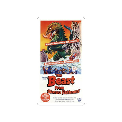 THE BEAST FROM 20,000 FATHOMS (3) 1953 Movie Poster STICKER Vinyl Die-Cut Decal 2 Inch - The Sticker Space