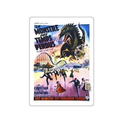 THE BEAST FROM 20,000 FATHOMS (BELGIAN) 1953 Movie Poster STICKER Vinyl Die-Cut Decal 5 Inch - The Sticker Space