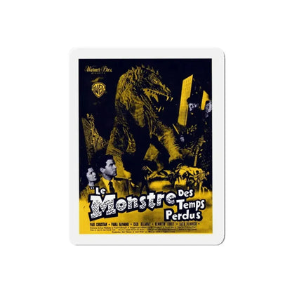 THE BEAST FROM 20,000 FATHOMS (FRENCH) 1953 Movie Poster - Refrigerator Magnet 5 Inch Die-Cut - The Sticker Space