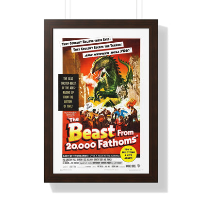 THE BEAST FROM 20,000 FATHOMS 1953 - Framed Movie Poster-16″ x 24″-The Sticker Space