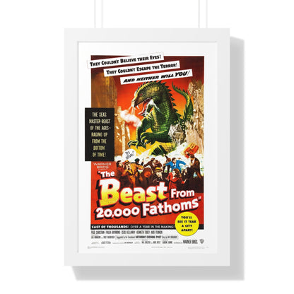 THE BEAST FROM 20,000 FATHOMS 1953 - Framed Movie Poster-16″ x 24″-The Sticker Space