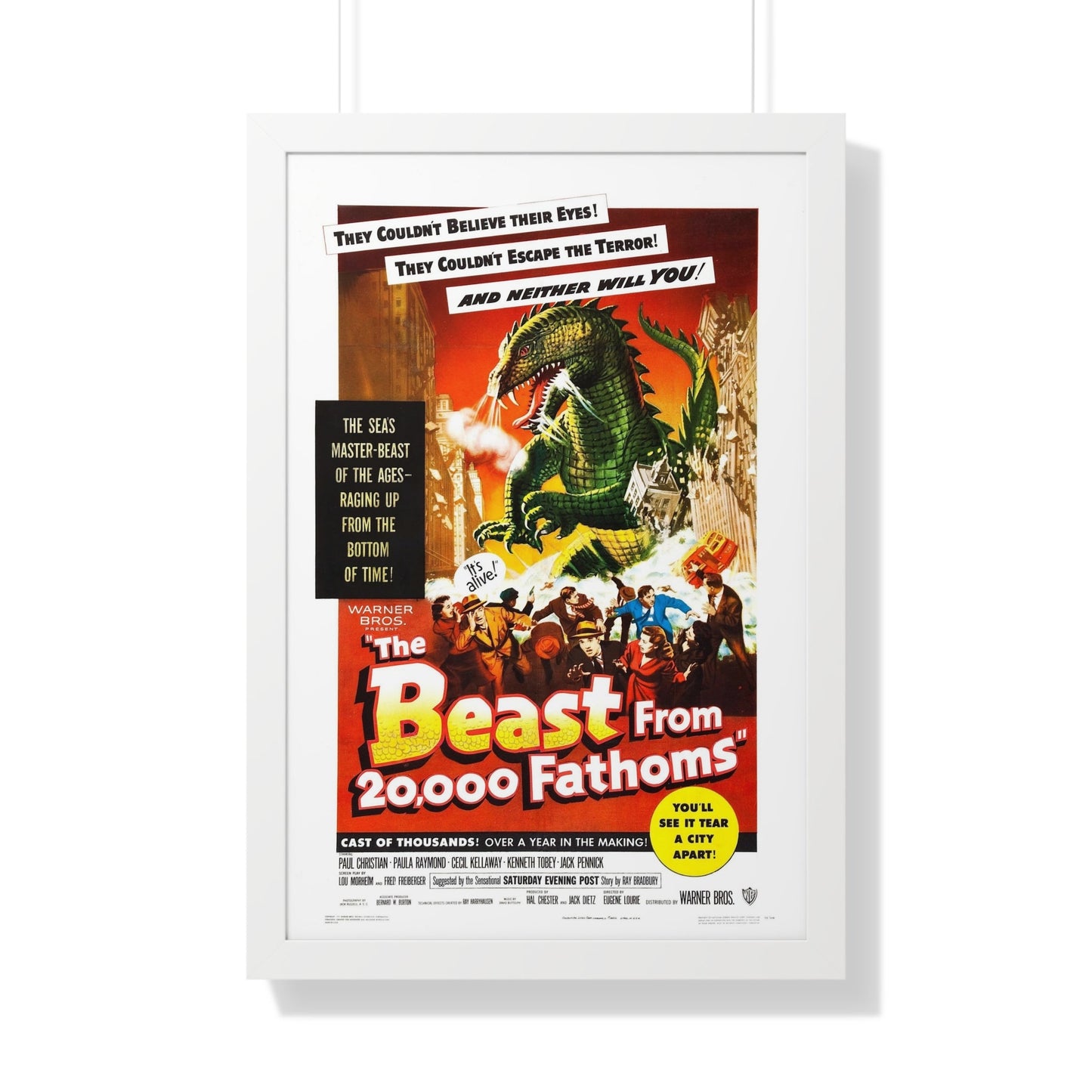 THE BEAST FROM 20,000 FATHOMS 1953 - Framed Movie Poster-20" x 30"-The Sticker Space