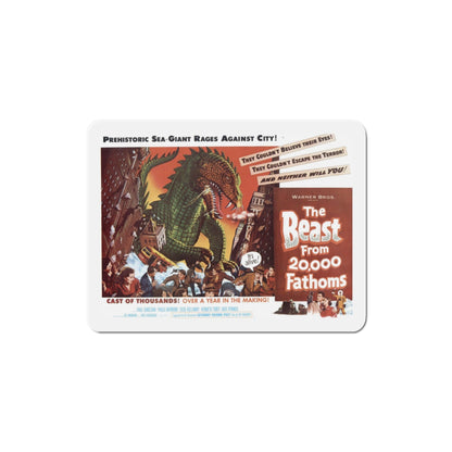 The Beast from 20000 Fathoms 1953 Movie Poster Die-Cut Magnet-3 Inch-The Sticker Space