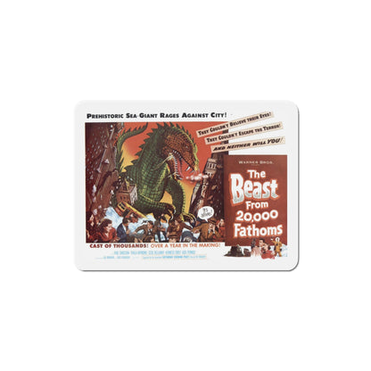 The Beast from 20000 Fathoms 1953 Movie Poster Die-Cut Magnet-4 Inch-The Sticker Space