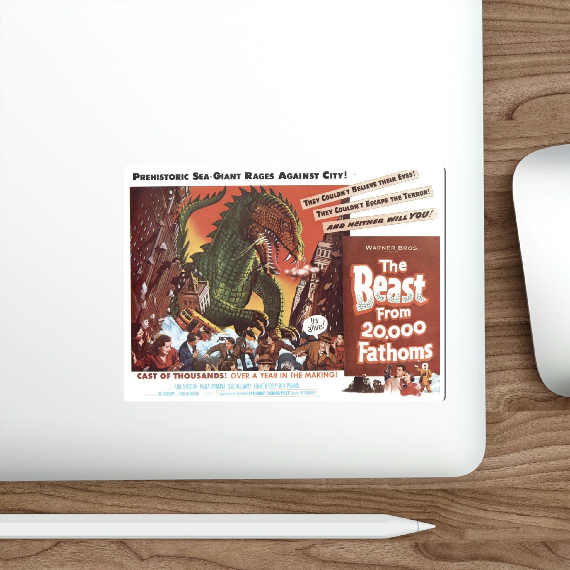 The Beast from 20000 Fathoms 1953 Movie Poster STICKER Vinyl Die-Cut Decal-The Sticker Space