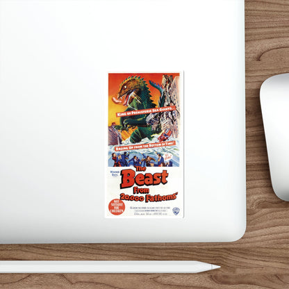 THE BEAST FROM 20,000 FATHOMS (3) 1953 Movie Poster STICKER Vinyl Die-Cut Decal-The Sticker Space