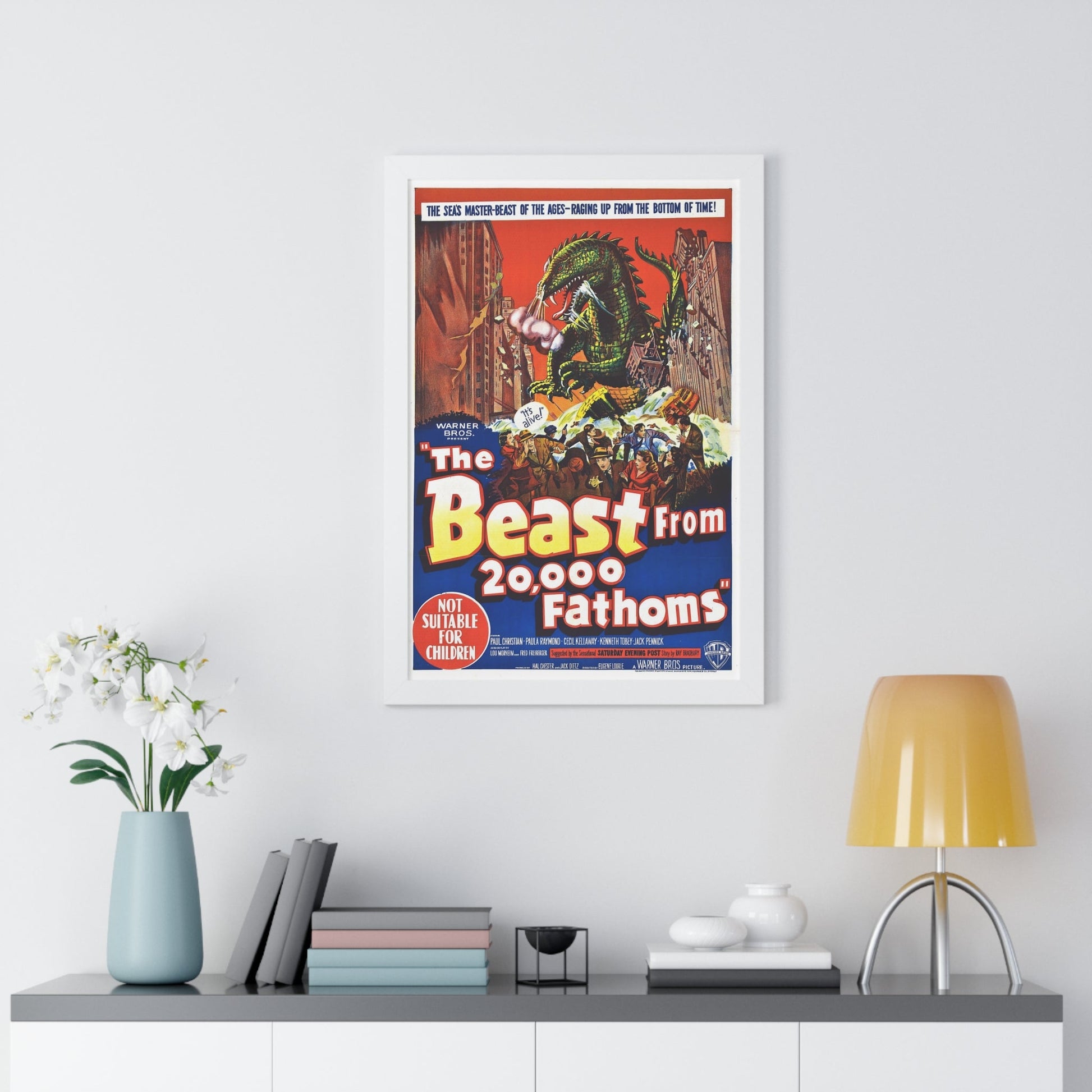 THE BEAST FROM 20,000 FATHOMS (4) 1953 - Framed Movie Poster-The Sticker Space