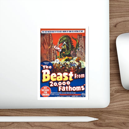 THE BEAST FROM 20,000 FATHOMS (4) 1953 Movie Poster STICKER Vinyl Die-Cut Decal-The Sticker Space