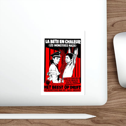 THE BEAST IN HEAT (BELGIAN) 1977 Movie Poster STICKER Vinyl Die-Cut Decal-The Sticker Space