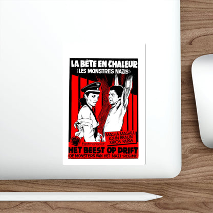 THE BEAST IN HEAT (BELGIAN) 1977 Movie Poster STICKER Vinyl Die-Cut Decal-The Sticker Space