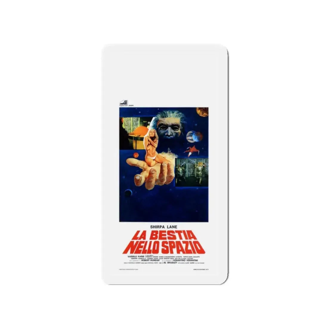 THE BEAST IN SPACE 1980 Movie Poster - Refrigerator Magnet 2 Inch Die-Cut - The Sticker Space