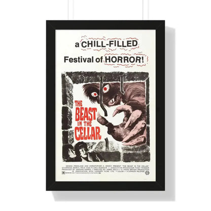 THE BEAST IN THE CELLAR 1971 - Framed Movie Poster 16″ x 24″ Black - The Sticker Space