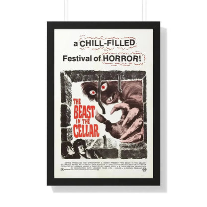 THE BEAST IN THE CELLAR 1971 - Framed Movie Poster 20" x 30" Black - The Sticker Space