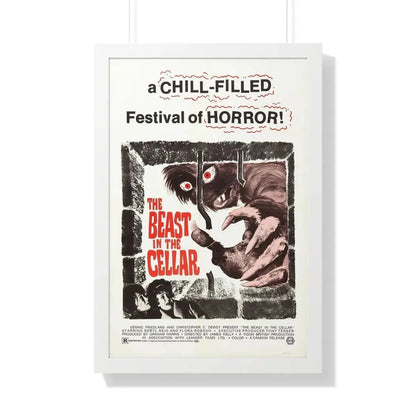 THE BEAST IN THE CELLAR 1971 - Framed Movie Poster 20" x 30" White - The Sticker Space